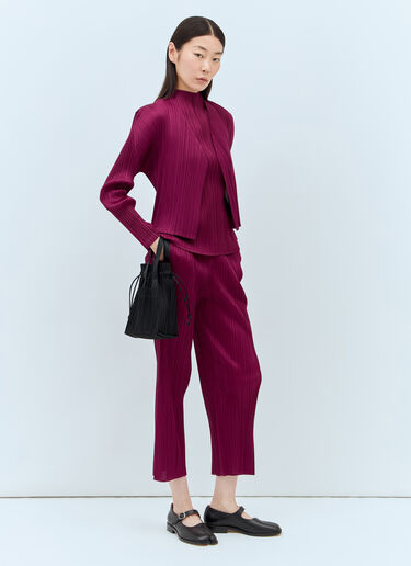 Pleats Please Issey Miyake Monthly Colors: May 开衫 酒红色 plp0257011