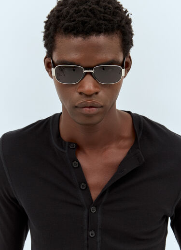 Dries Van Noten Square-Oval Sunglasses Black vns0158001