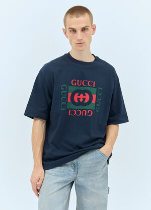Gucci Logo Print T-Shirt Black guc0157036