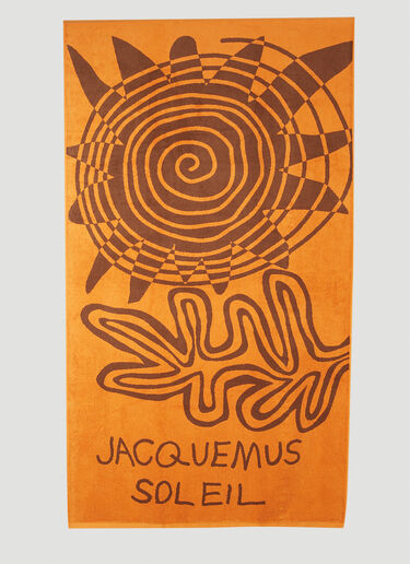 Jacquemus La Serviette Soleil Towel Orange jac0351002