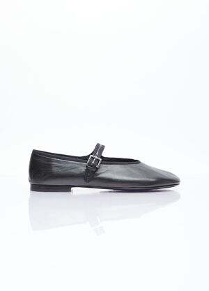 Prada Boheme MJ Leather Flats Black pra0258025