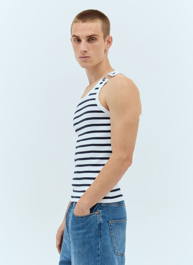 Jean Paul Gaultier Mariniere Tank Top White jpg0157008