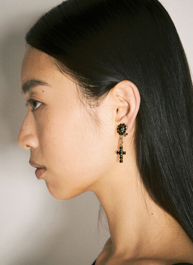 Dolce & Gabbana Drop Earrings with Cross Gold dol0258011