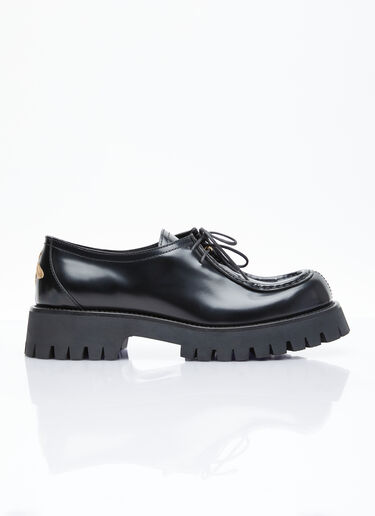 Gucci Women's Bee Leather Lace-Up Shoes in Black | LN-CC®