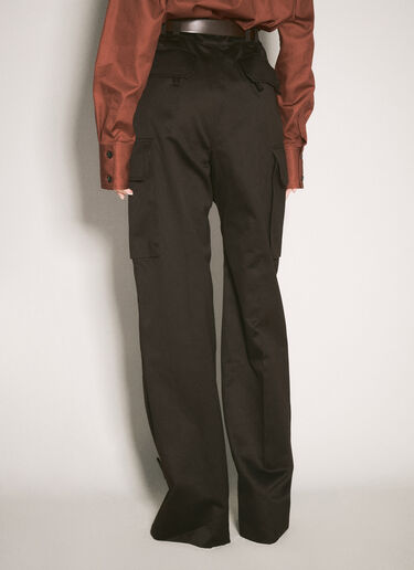 Saint Laurent Tailored Cargo Pants Brown sla0256009