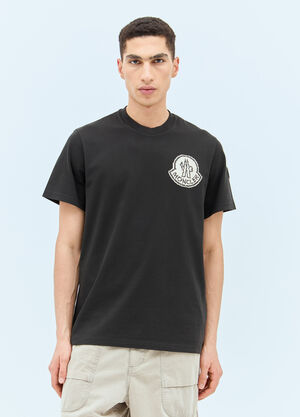 Moncler Logo Applique T-Shirt Black mon0157030