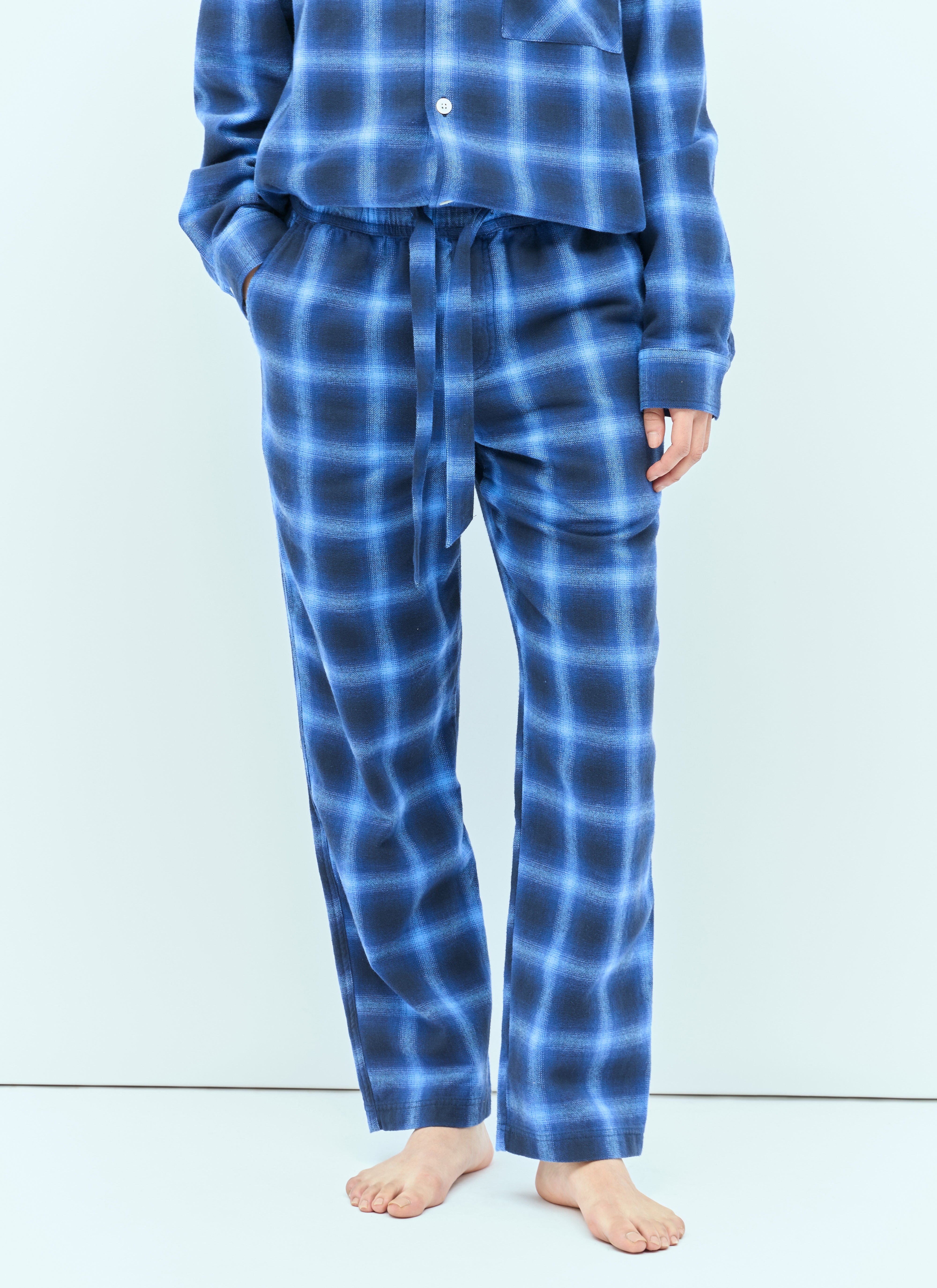 Max Mara Plaid Pyjama Pants Orange max0256015