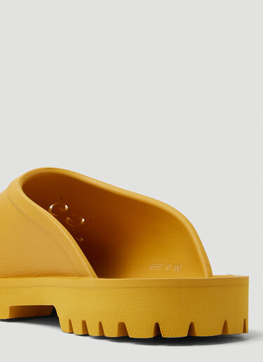 Gucci GG Rubber Clogs in Yellow
