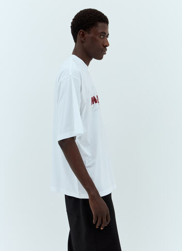 Marni Logo Print T-Shirt White mni0157005