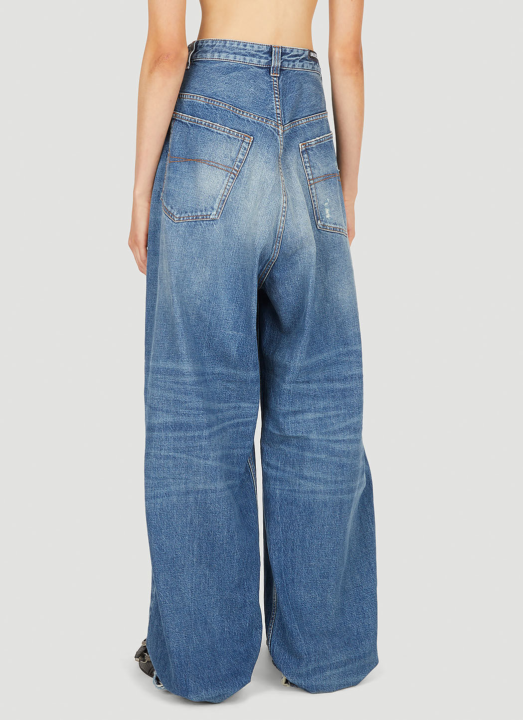 Balenciaga Pull-Up Jeans in Blue | LN-CC®