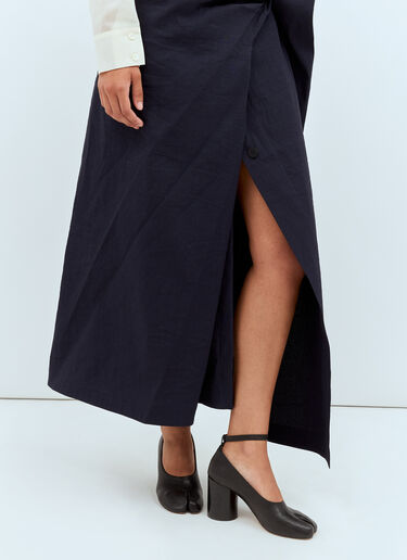 Issey Miyake Enclothe Skirt Blue ism0258001