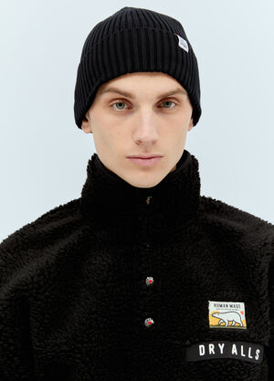 Human Made Ribbed Beanie Hat Black hmd0156010