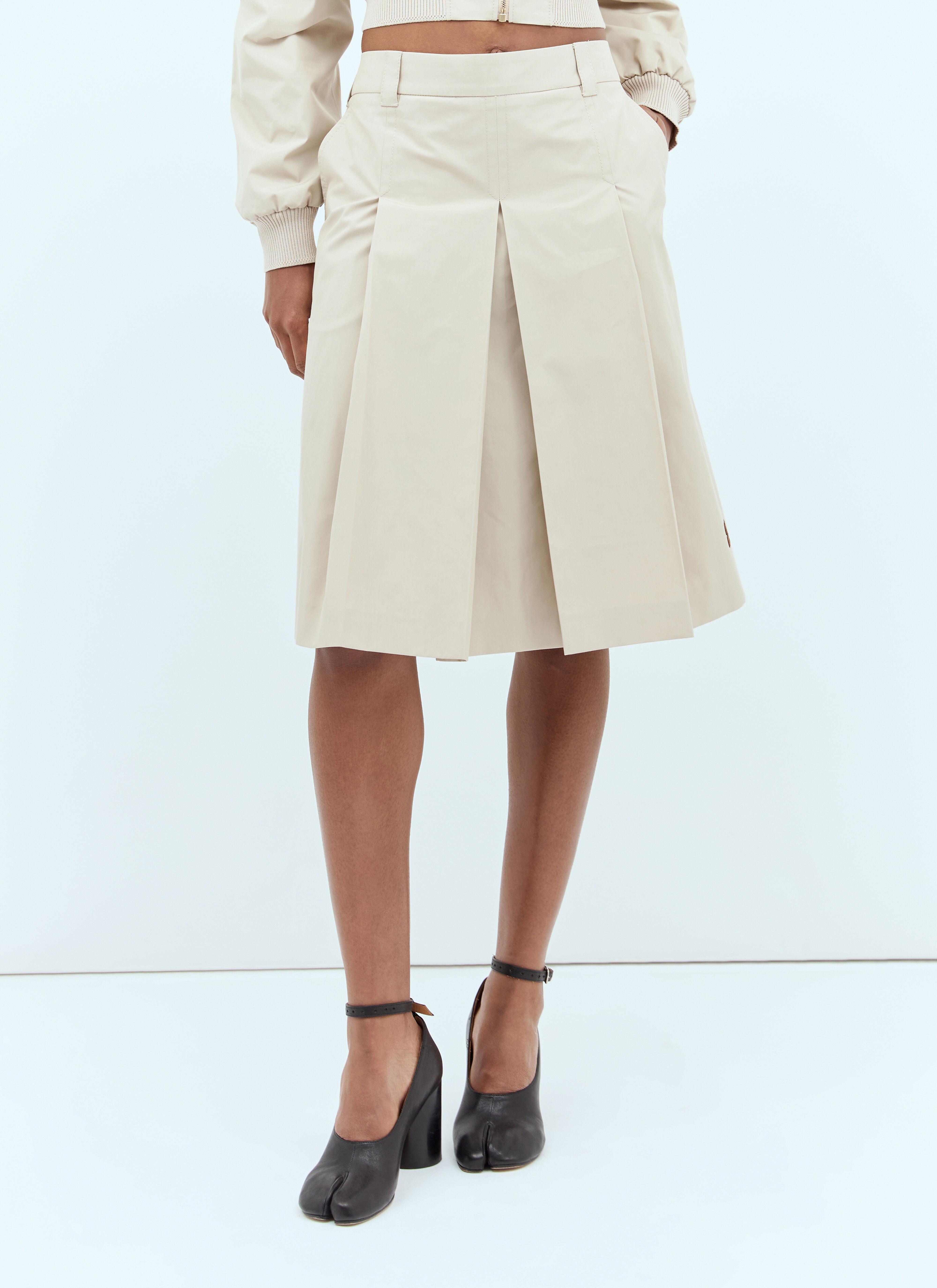 Acne Studios Pleated Midi Skirt Beige acn0257016