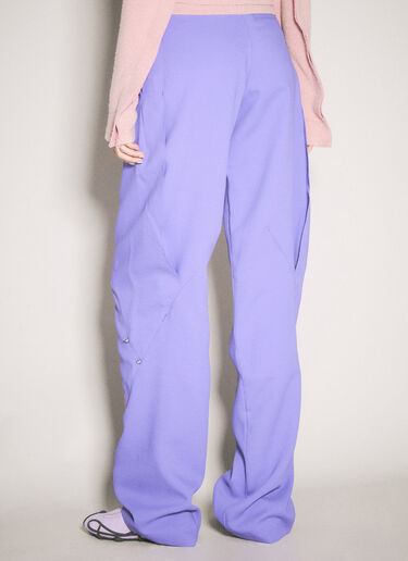 Kiko Kostadinov Hina Pleat Pants Purple kko0254001