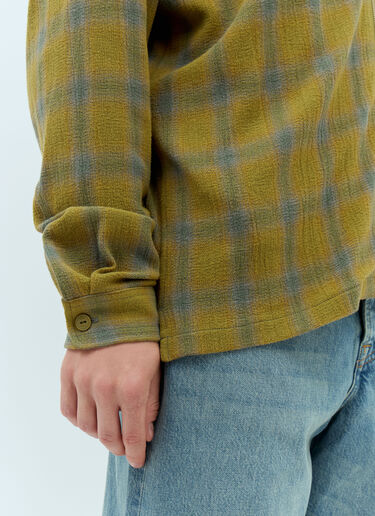 Stüssy Twisted Yarn Plaid Shirt Green sts0157006