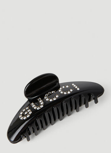 Gucci Embellished Hair Claw Black guc0253169