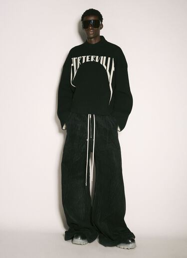 Rick Owens 자카드 니트 스웨터  블랙 ric0158006