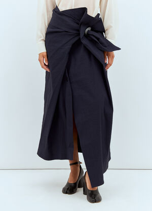 Issey Miyake Enclothe Skirt Blue ism0258002