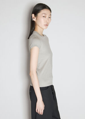 Rick Owens Cropped Level T-Shirt Black ric0255014