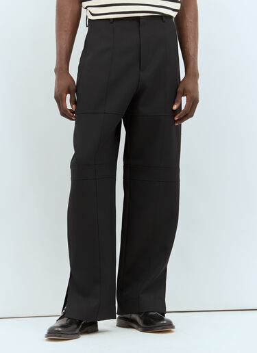 Jil Sander Panelled Wool Pants Black jil0157005