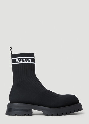 Balmain Knit Boots White bln0253005