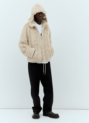 Marni Fuzzy Knit Jacket Beige mni0157006