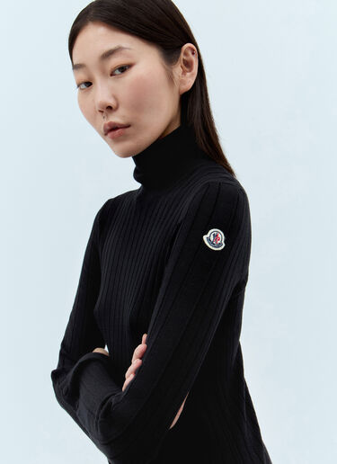 Moncler Wool And Cashmere Sweater Black mon0257055