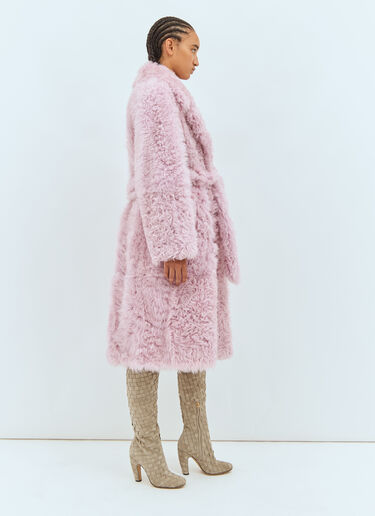 Bottega Veneta Shearling Coat Pink bov0257017