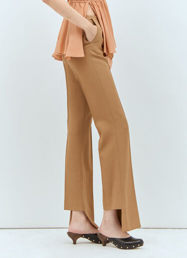 Chloé Boken-Heel Slim Pants Brown chl0257005