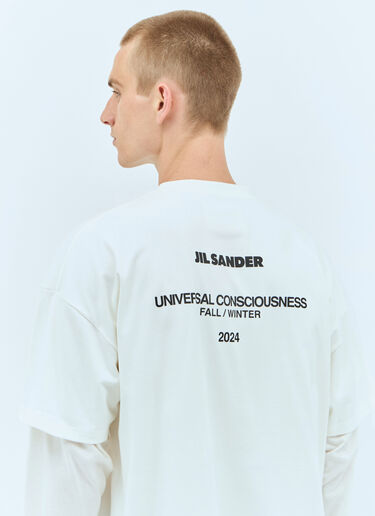 Jil Sander Layered T-Shirt Cream jil0157006