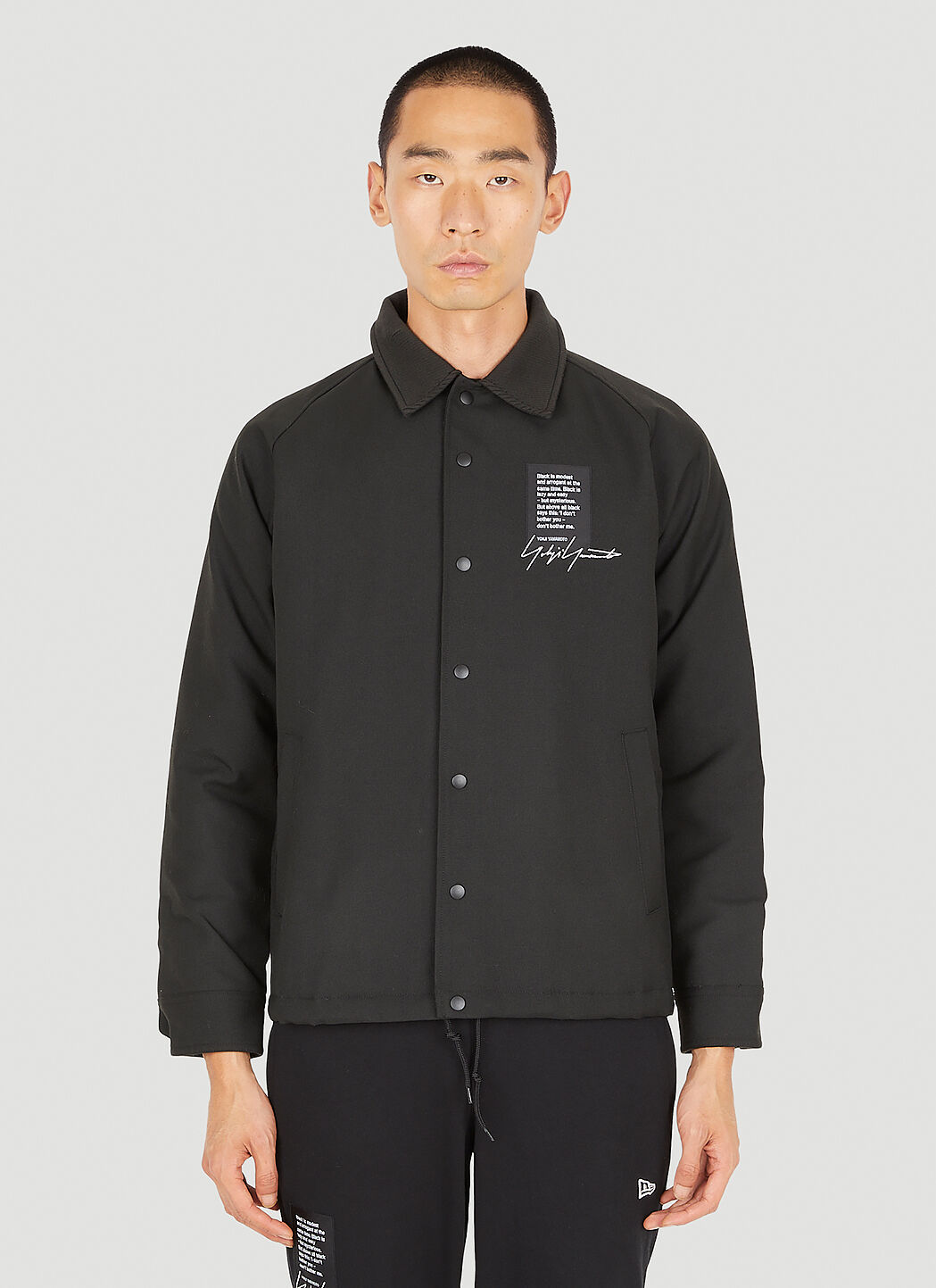 Yohji Yamamoto x New Era Coach Jacket in Black | LN-CC®