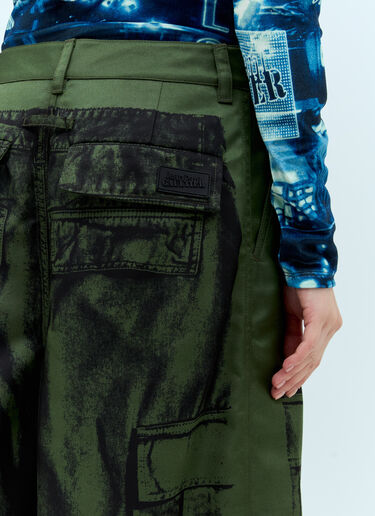 Jean Paul Gaultier Trompe L'Oeil Pants Green jpg0357005