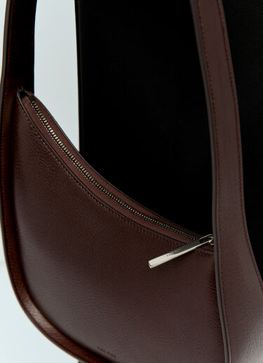 The Row Half Moon Shoulder Bag Brown row0256045