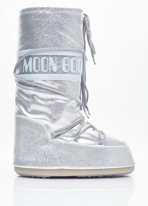 Moon Boot 아이콘 글리터 부츠 블랙 mnb0355001