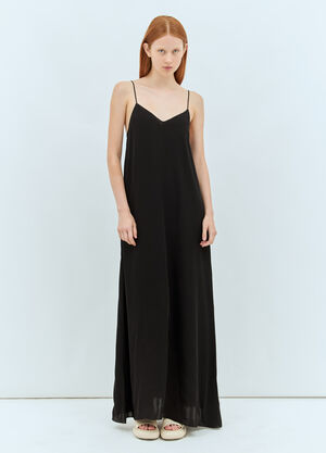 Saint Laurent Kole Maxi Dress Black sla0254023