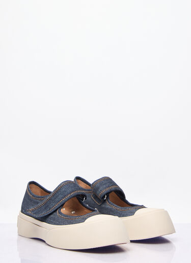 Marni Denim Mary Jane Shoes Blue mni0257041