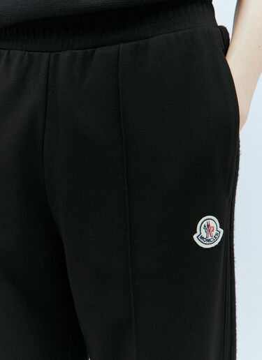 Moncler Logo Patch Track Pants Black mon0257048