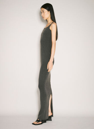 Entire Studios Square Neck Maxi Dress Black ent0257011