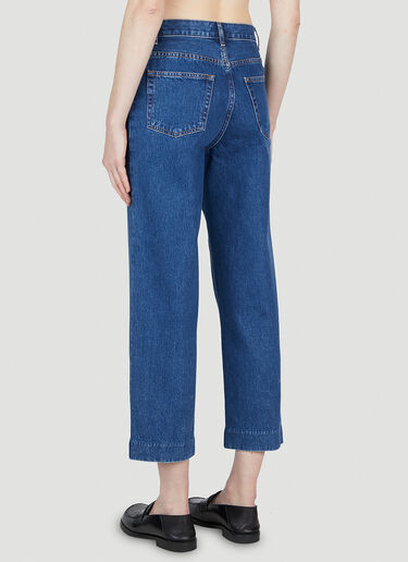 Sailor Mid Rise Straight Jeans in Blue - A P C