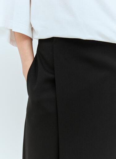 The Row Kavi Midi Skirt Black row0257002