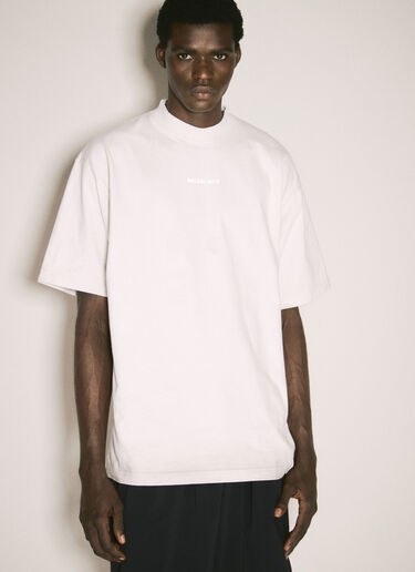 Balenciaga Logo Print T-Shirt Off white bal0157021