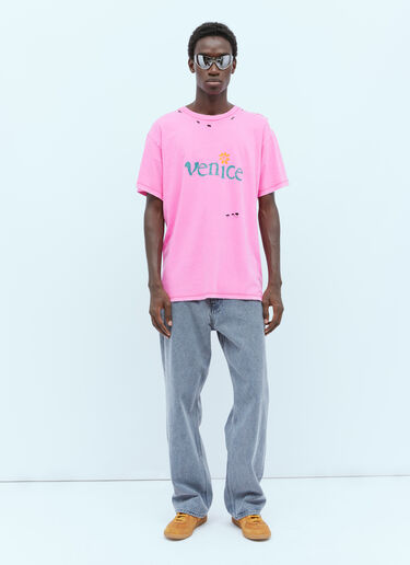 ERL Venice T-Shirt Pink erl0154007