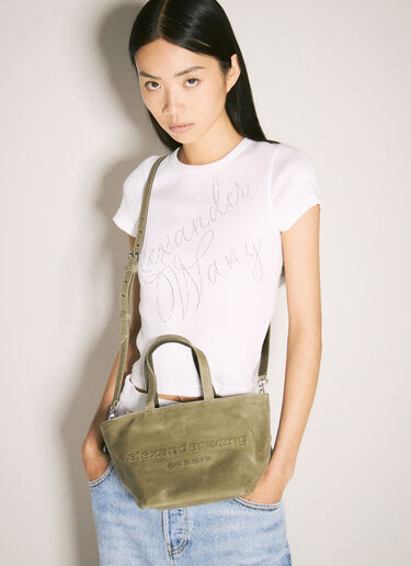 Alexander Wang Punch Small Tote Bag Khaki awg0257038