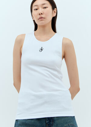 JW Anderson Anchor Embroidery Tank Top Blue jwa0257012