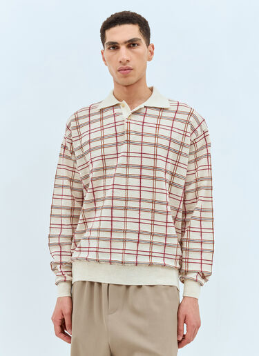 The Row Balthus Polo Sweater Beige row0157006