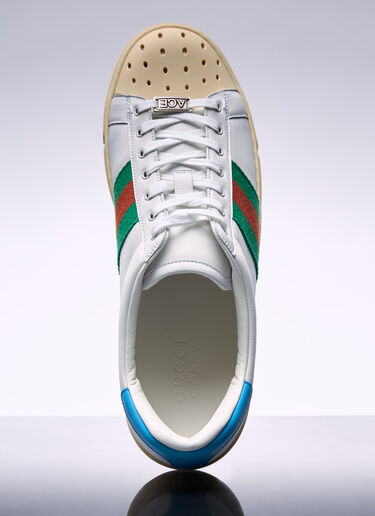 Gucci Ace Sneaker With Web White guc0157047