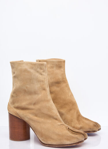 Maison Margiela Tabi Ankle Boots Beige mla0255019