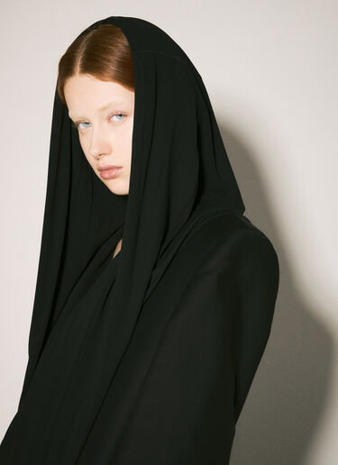 Y/Project Draped Hood Coat Black ypr0358002