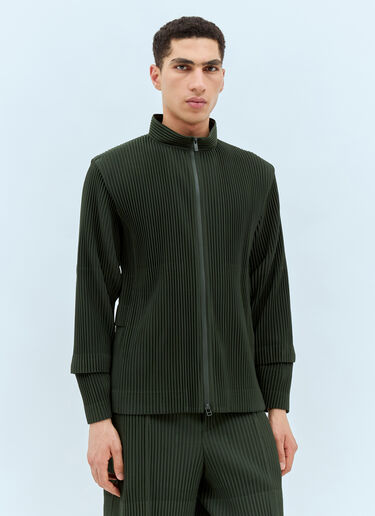 Homme Plissé Issey Miyake 工装夹克  绿色 hmp0157013