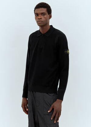 Stone Island Wool-Blend Sweater Black sto0158053